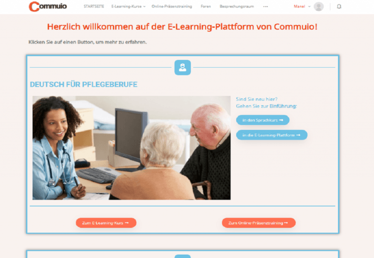 Screenshot Commuio_home