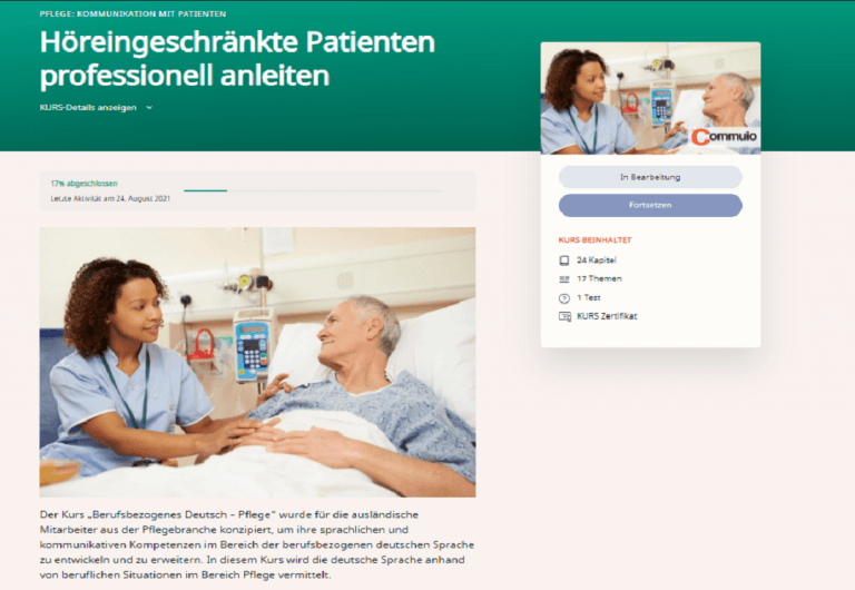 Screenshot Commuio_kurs