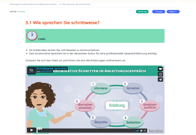 Screenshot Commuio_kursexample